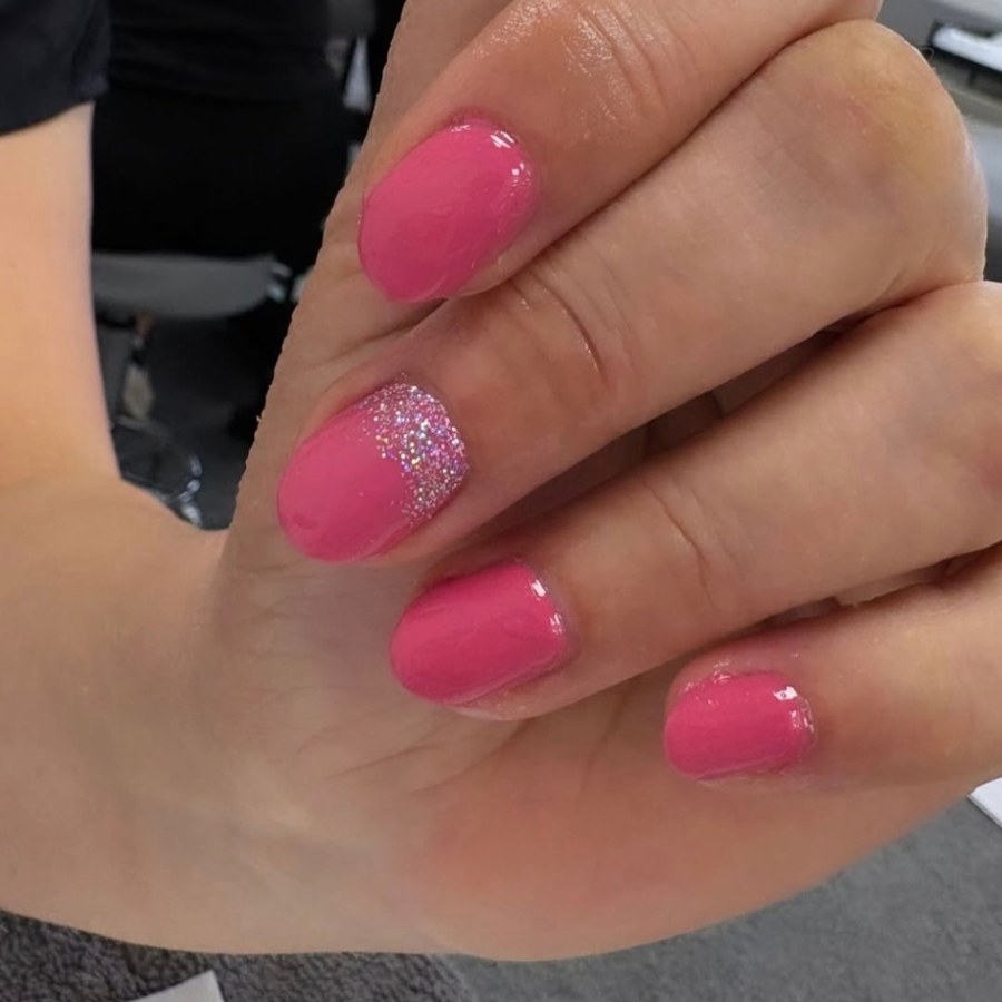 Matte nude BIAB square nails, Newcastle upon Tyne